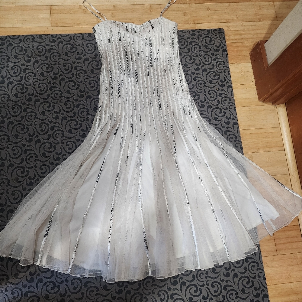 Cache Evening Cocktail Dress White Size 6